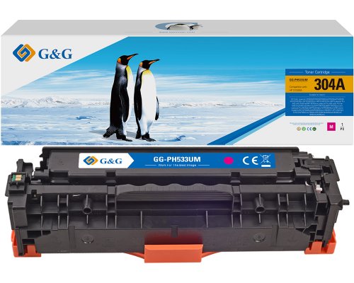 Kompatibel mit HP 304A / CC533A / Canon 718M Toner Magenta jetzt kaufen - Marke: G&G