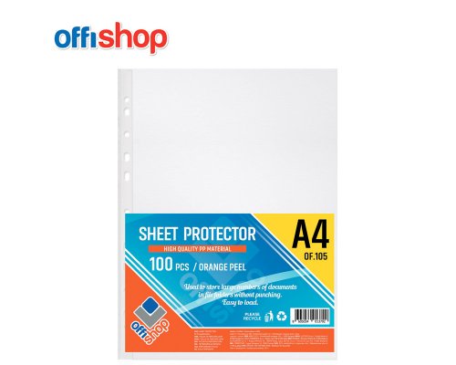 Klarsichthüllen/ Prospekthüllen A4 100 Stück-Packung - Mehrfachlochung 60my glasklar von OffiShop
