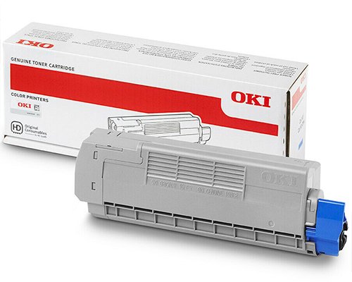 Original OKI-Toner 44315307 für OKI C610n, C610dn, C610dtn (6.000 Seiten) Cyan