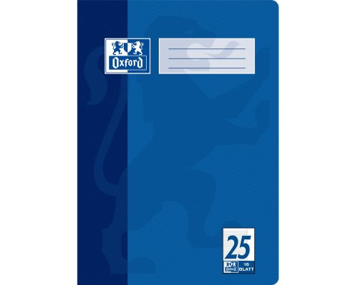 Oxford Schulheft A4 16 Blatt Lineatur 25 liniert mit Rand