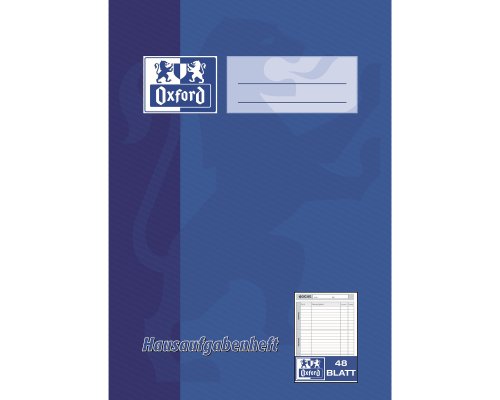 Oxford Hausaufgabenheft 5.-8. Klasse A5, 48+5 Blatt, 90 g/m² Optik Paper