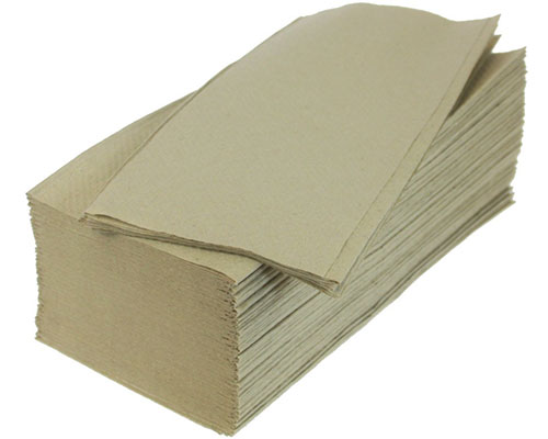 5.000 Papierhandtücher (1 Karton) recycling 25x23cm, V-falz, 1-lagig