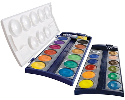 Pelikan Deckfarbkasten K24 mit 24 Farben und Deckweiß