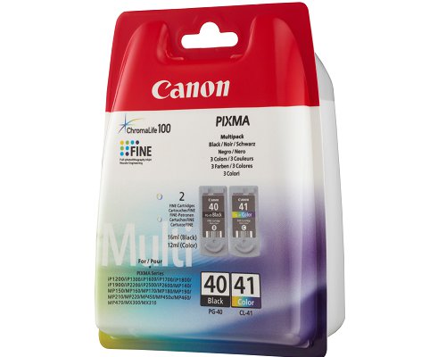 Canon PG40/ CL41 Original-Druckerpatronen Multipack Schwarz [modell] + Color