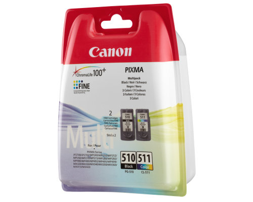 Canon PG510 / CL511 Original-Druckerpatronen Multipack Schwarz jetzt kaufen + Color