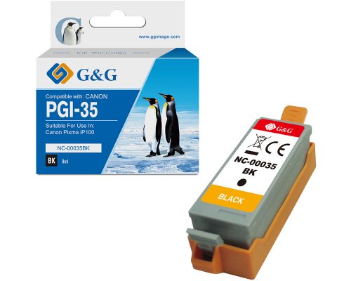 Kompatibel mit Canon PGI-35/ 1509B001 Druckerpatrone Schwarz jetzt kaufen - Marke: G&G