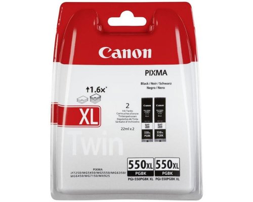 Doppelpack: 2 x Canon PGI-550XLPGBK jetzt kaufen Text-Schwarz