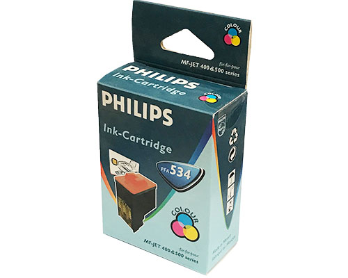 Philips Originalpatrone PFA534 für Philips Faxjet 400, 405, 440, 450, 460, 485, 495 (500 Seiten) Color
