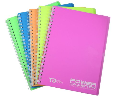 Collegeblock POWER COLLECTION DIN-A4, 3-in-1: kariert, liniert und blanko