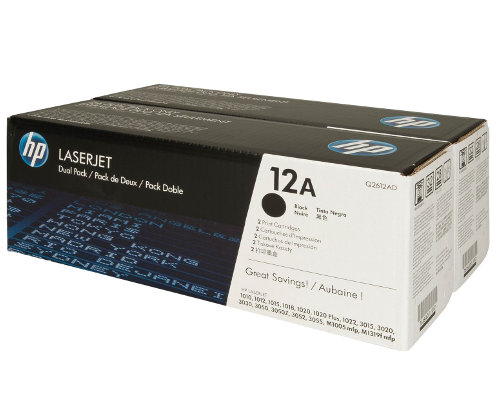 Original HP-Doppelpack Q2612AD (= 2 x Q2612A Toner) jetzt kaufen (2 x 2.000 Seiten)