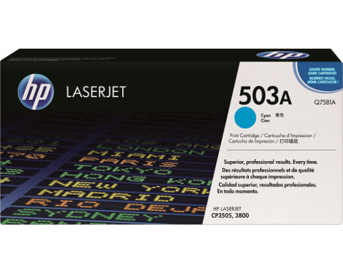 HP 503A Cyan Originaltoner (Q7581A) [modell]