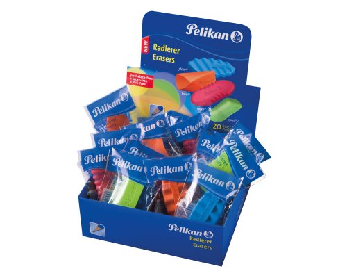 Pelikan Design-Radierer, sortiert