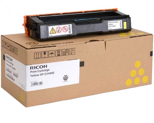 Original Ricoh-Toner SP C310HE/ 407635 jetzt kaufen  (6.000 Seiten) Gelb