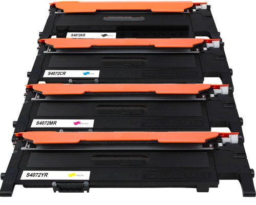 Kompatibel mit Samsung CLT-P4072S / HP SU382A Toner Multipack 1x Schwarz, 1x Cyan, 1x Magenta, 1x Gelb jetzt kaufen von TONERDUMPING