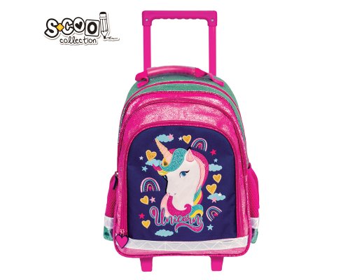 S-COOL Schulrucksack TROLLEY Einhorn