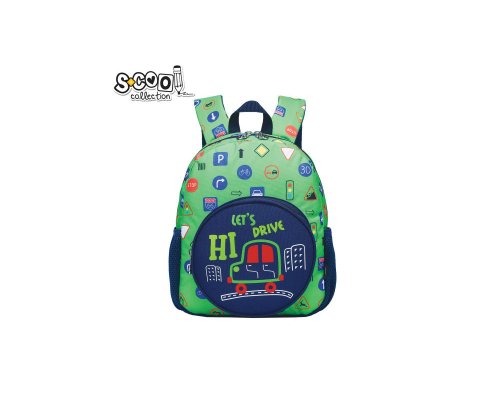 Kleiner Kindergartenrucksack von S-COOL (31 x 24 x 9 cm) - SC2102