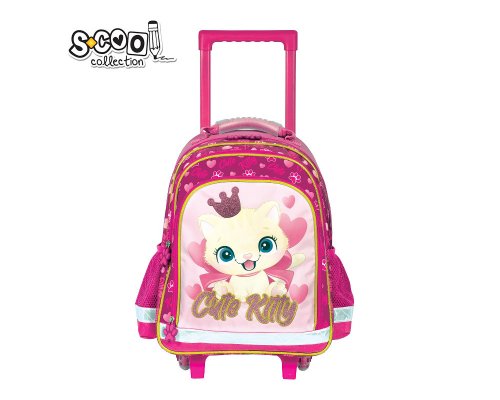 S-COOL Schulrucksack TROLLEY CUTE KITTY