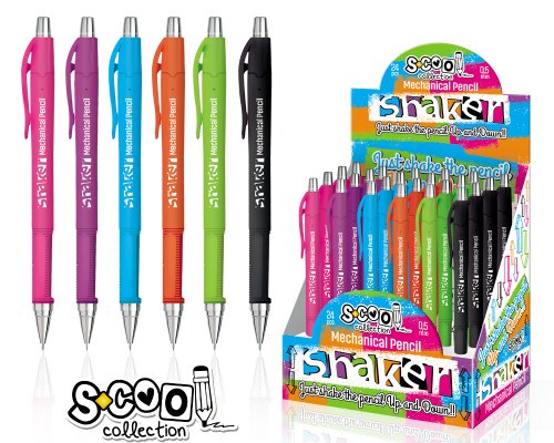 S-COOL Druckbleistift Shaker (0,5 mm), 6 Farben sortiert