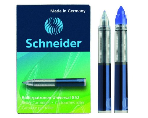 Schneider TP 852 BLAU Rollerpatrone 852 blau Packung 5 Stück