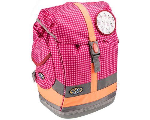 School-Mood Schulrucksack-Set Fly 2-tlg. Ballerinas vichy pink