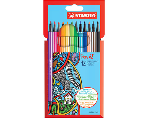 STABILO Pen 68 im 12er-Etui