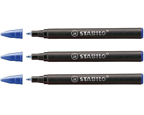 3 Patronen STABILO® EASYoriginal medium, 0,5 mm, blau