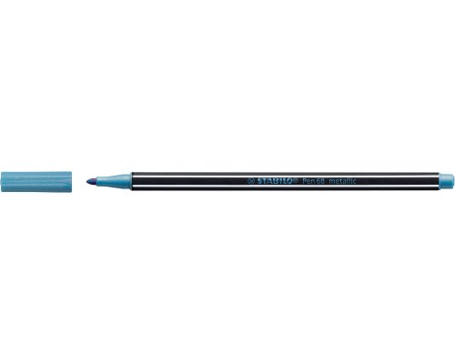 STABILO Pen 68 Filzstift - metallic blau - 68/841