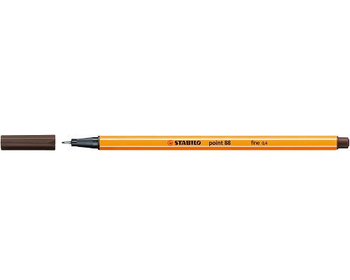STABILO Point 88 Fineliner 0,4 mm Strichstärke - umbra - 88/65