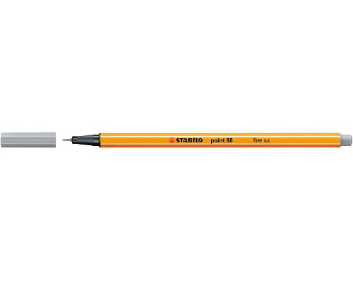 STABILO Point 88 Fineliner 0,4 mm Strichstärke - mittelgrau - 88/95