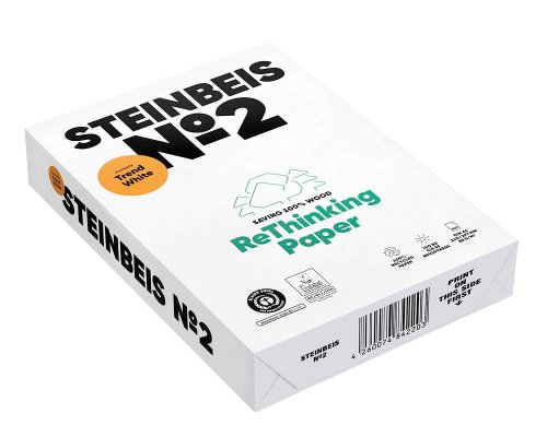 Steinbeis Recyclingpapier No2 Trend-White - Blauer Engel - A4 80g 85er-Weiße 500 Blatt