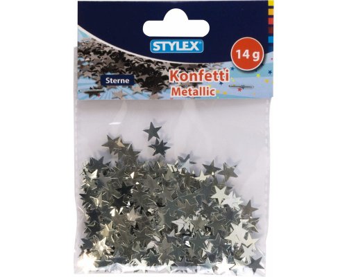 Metallic-Konfetti/ Streudeko, Sterne, sortiert