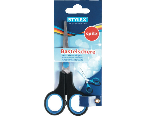 Stylex Bastelschere/ Kinderschere, spitze Ecken