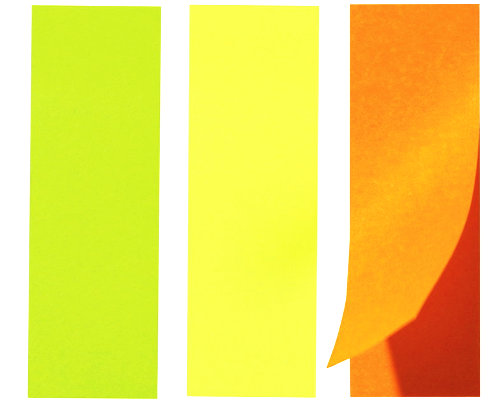 Stylex Haftnotizblock/ Pagemarker 150 Blatt 25x76 mm (Gelb, orange, hellgrün)