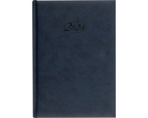 Buchkalender 2024, blau, 400 Seiten