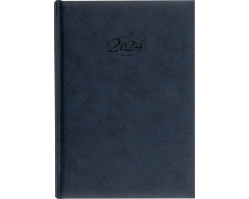 Buchkalender 2024, blau, 400 Seiten