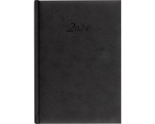 Buchkalender 2024, schwarz, 400 Seiten
