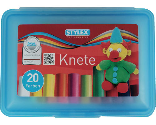 Stylex Knete/ Plastillin 20 Stangen in Plastikbox