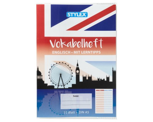 Stylex Vokabelheft, Englisch-Deutsch, DIN A5, 32 Blatt