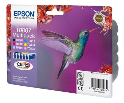 Epson T0807 Multipack 5 Farben und Schwarz jetzt kaufen