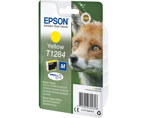 Epson T1284 Fuchs Tinte jetzt kaufen  (175 Seiten) Gelb