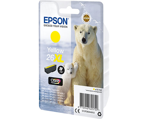 Epson 26XL Original-Druckerpatrone Claria Premium [modell] Gelb (T2634)