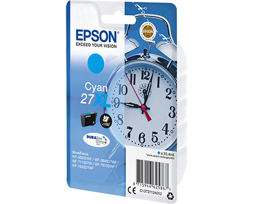 Epson 27XL / T2712 Original-Druckerpatrone jetzt kaufen (10,4 ml, 1.100 Seiten) Cyan