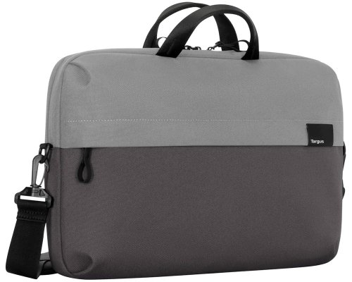 Targus Laptoptasche für 14 Zoll Laptops/ Notebooks Sagano™ EcoSmart® - Schwarz/Grau aus 6 Plastikflaschen hergestellt