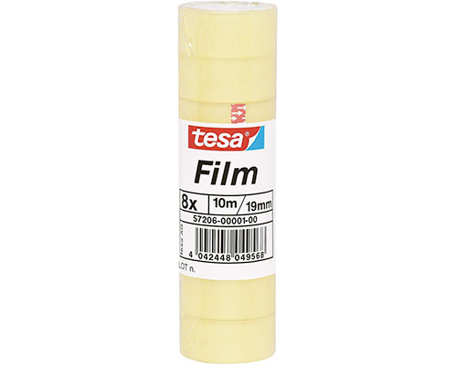 8 Rollen Tesafilm 10m:19mm transparent