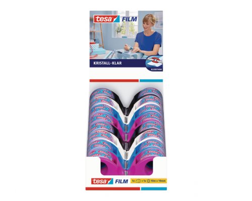 tesafilm Mini Abroller in 4 Farben + tesafilm im IP-Display