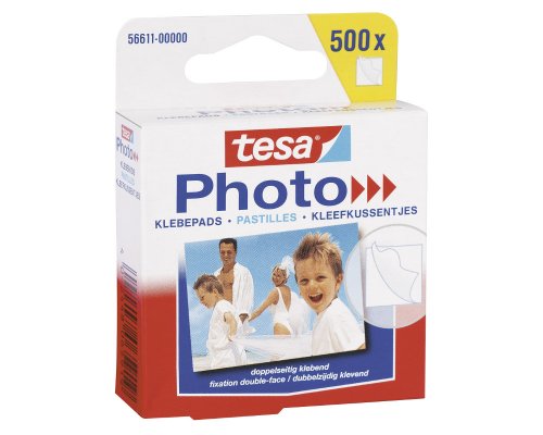 tesa Photo Klebepads, 500 Stück, Big Pack