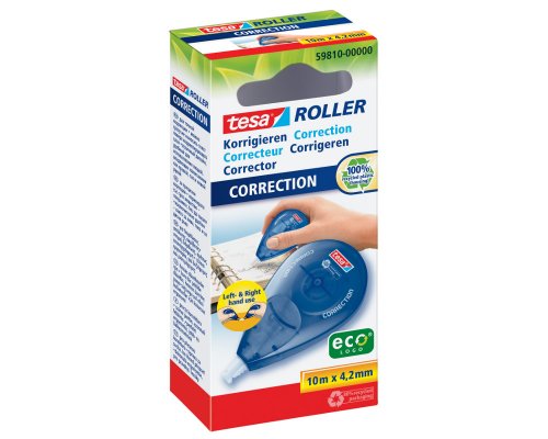 tesa Korrekturroller ecoLogo, Seitwärtsroller