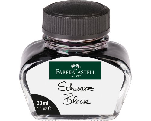 Tintenglas 30ml von Faber-Castell, Schwarz