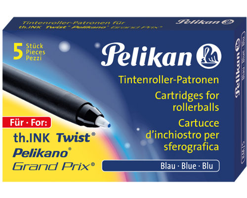 5 Tintenrollerminen KM/5 für Pelikano/Twist, blau