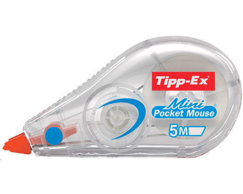 Tipp-Ex Korrektur Roller 5mm/ 6m weiß Mini-Pocket Maus Einweg